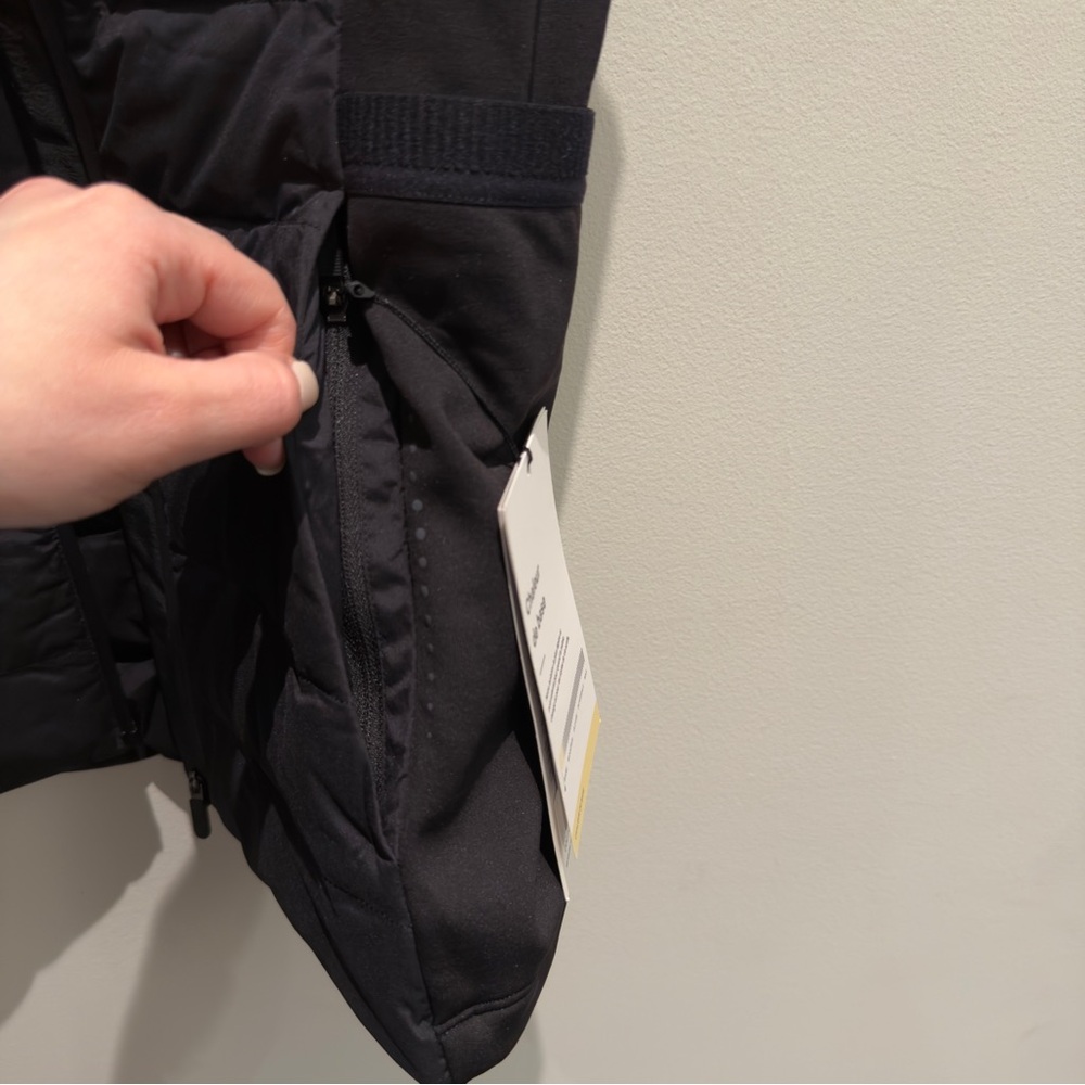 NWT - Lululemon Down For It All Vest Black Sleeveless Zip-Up - Picture 9 of 16